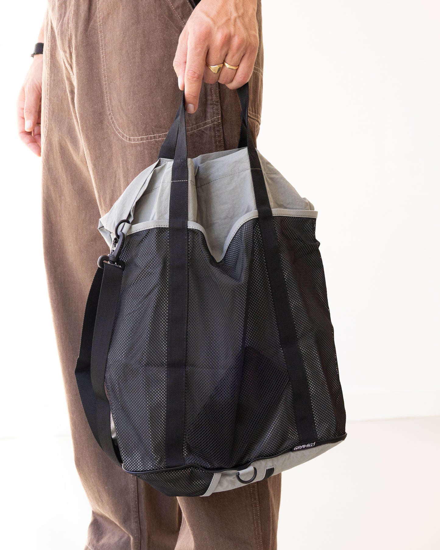 Gramicci "Nylon Packable Tote Grey"