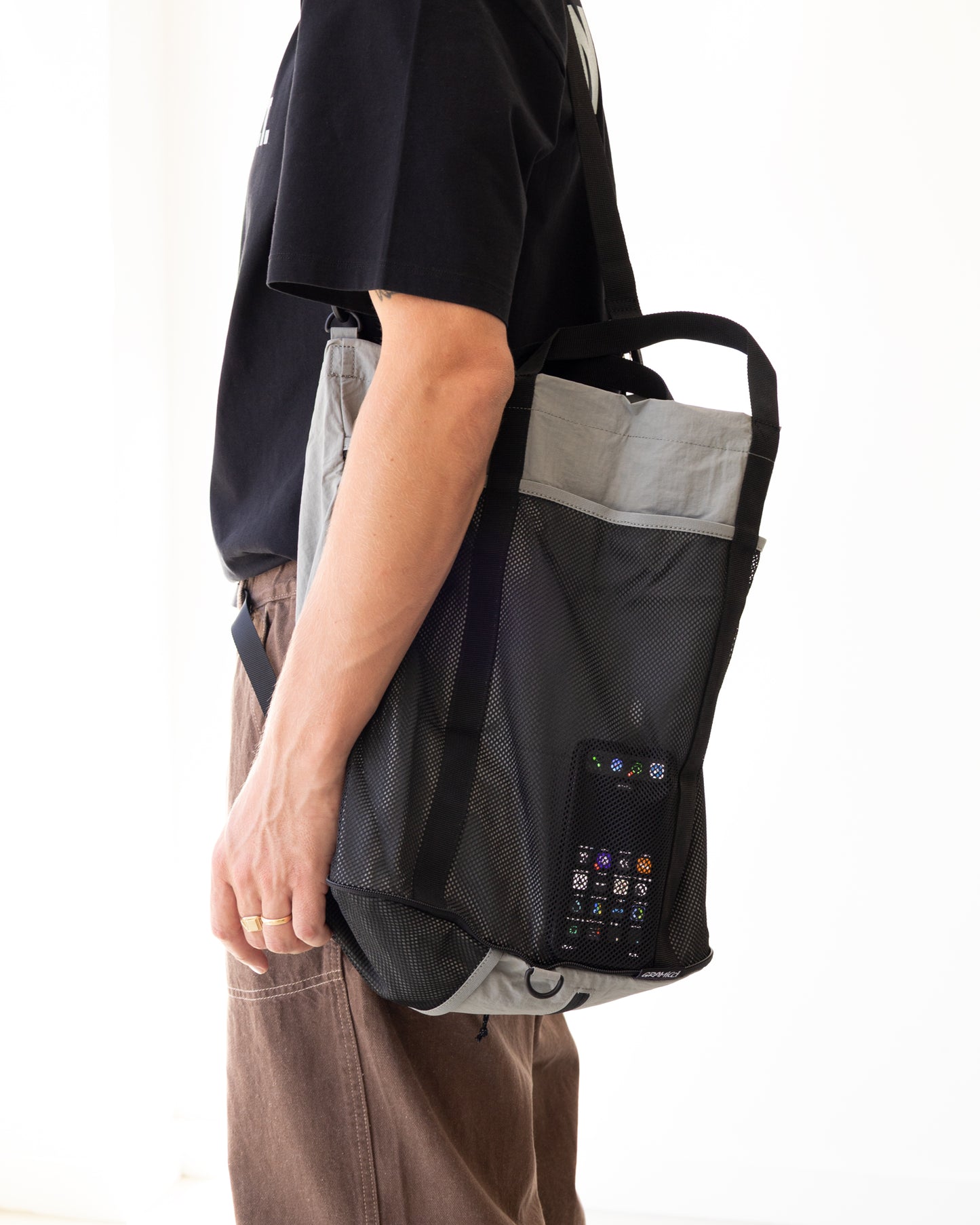 Gramicci "Nylon Packable Tote Grey"