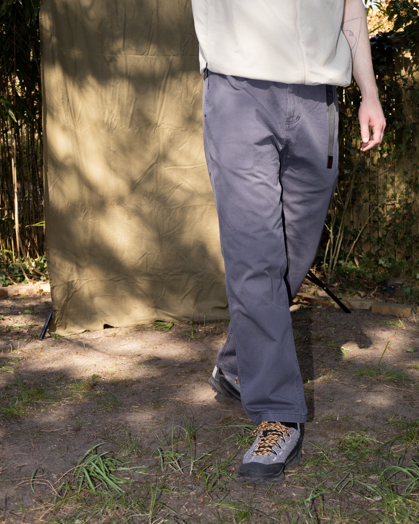 Gramicci "G-Pant Fossil Grey Pigment"