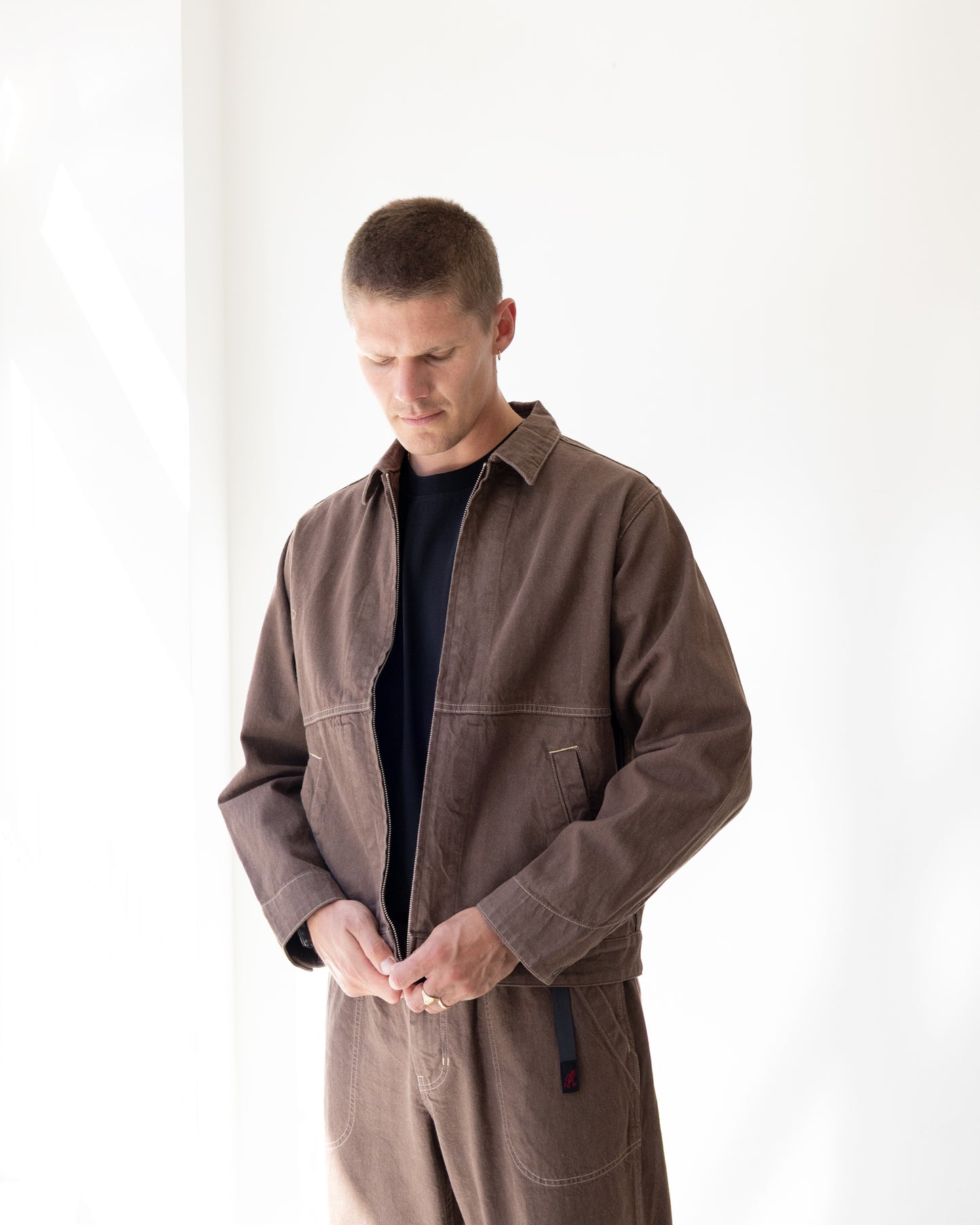 Gramicci "Japanese Slub Denim Jacket Amber"