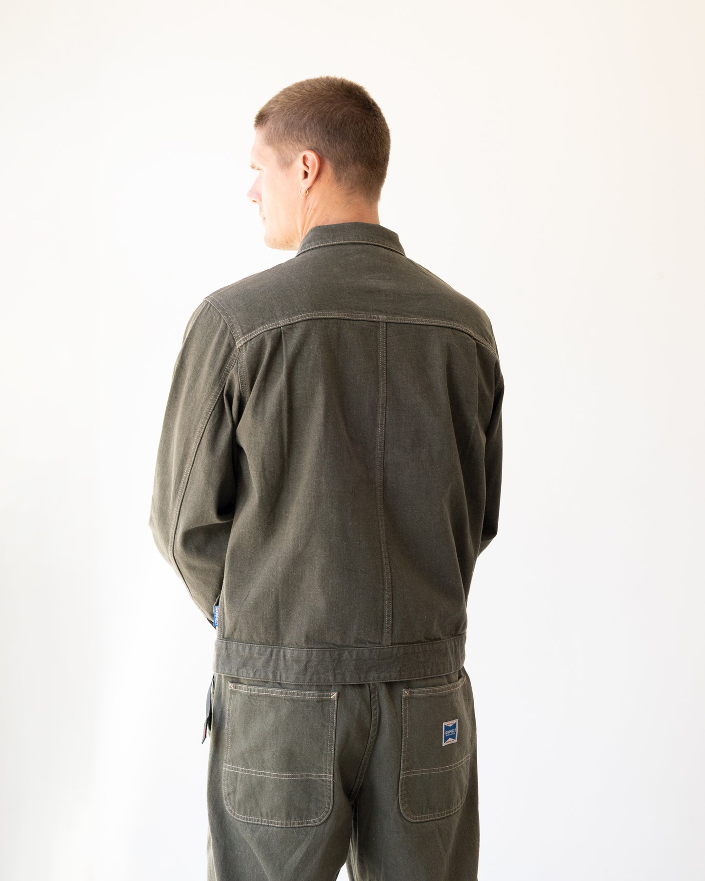 Gramicci "Japanese Slub Denim Jacket Dark Sage"