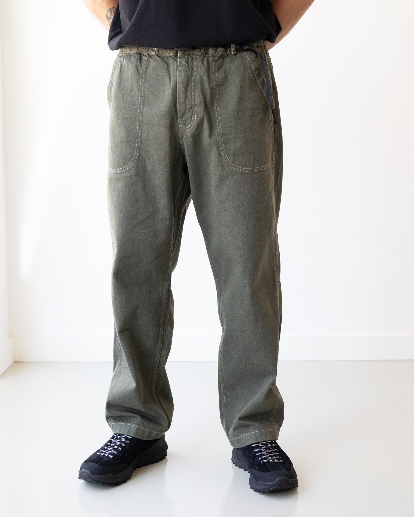 Gramicci "Japanese Slub Denim Pant Dark Sage"