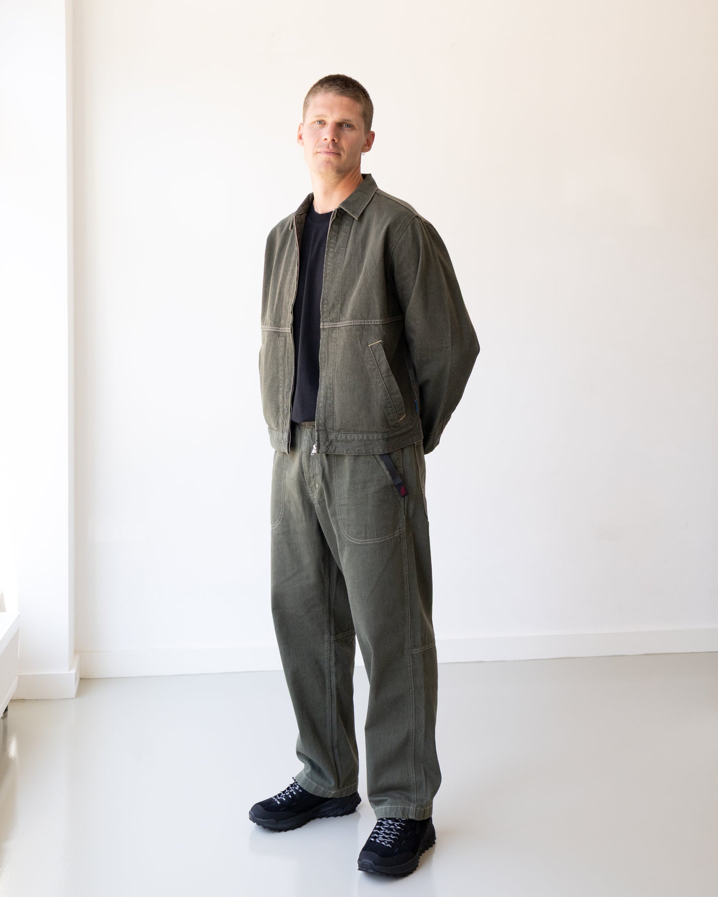 Gramicci "Japanese Slub Denim Pant Dark Sage"