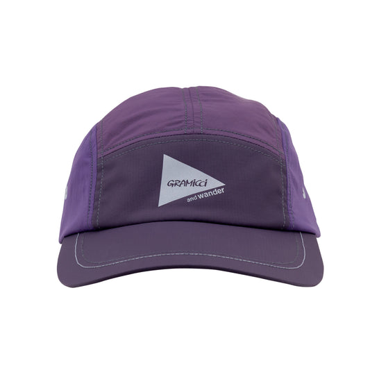 Gramicci x and wander "Patchwork Wind Cap Multi Purple"
