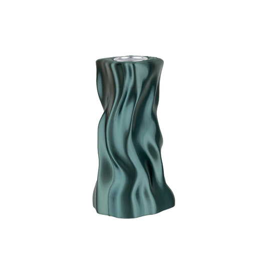 K.I.L. Design "Large Candle Holder Metallic Green"