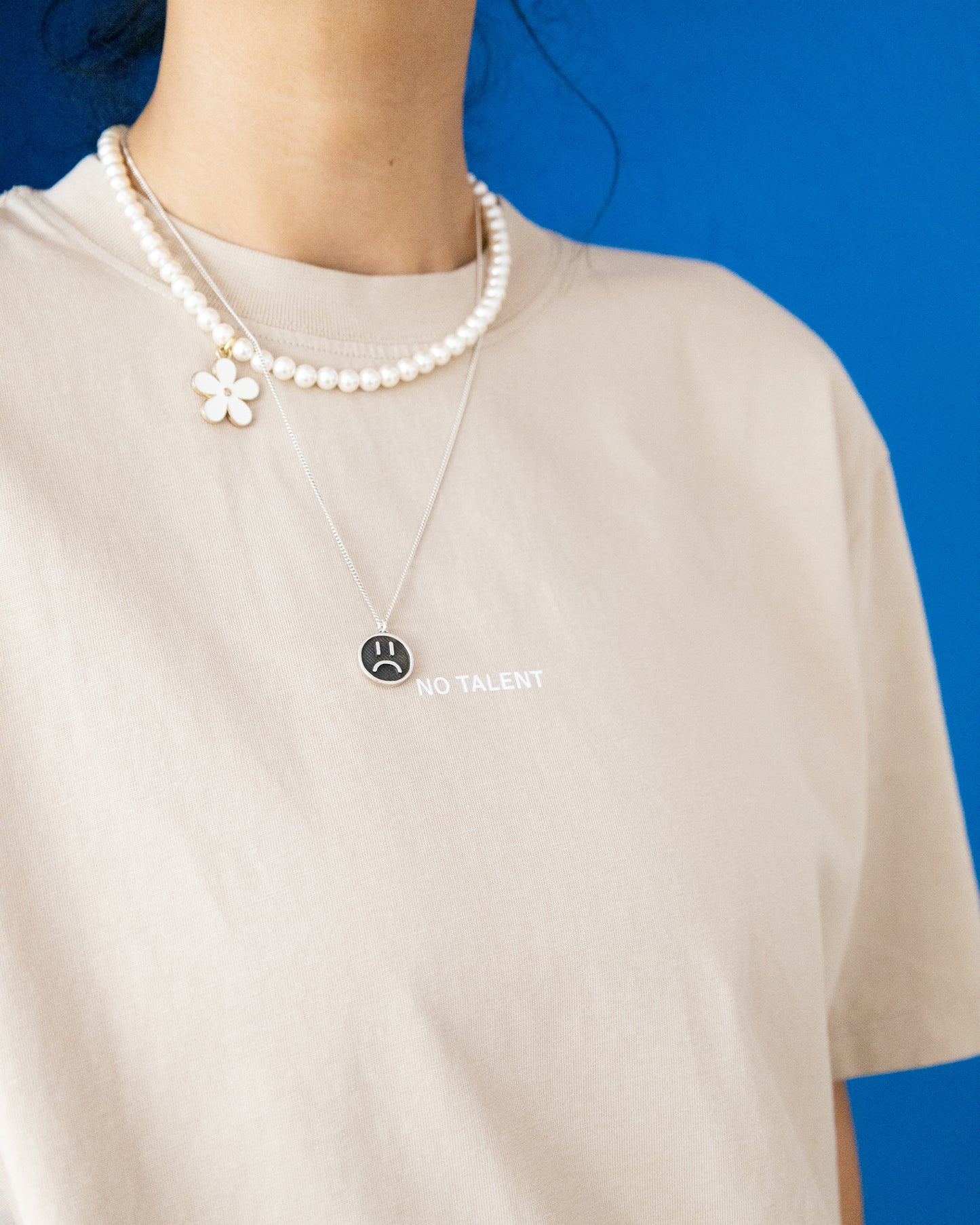 No Talent Studio "Basic Beige T-Shirt"