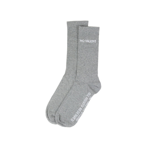 No Talent Studio "Basic Socks Grey Melange"