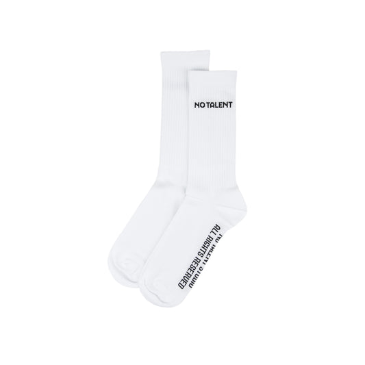 No Talent Studio "Basic Socks White"