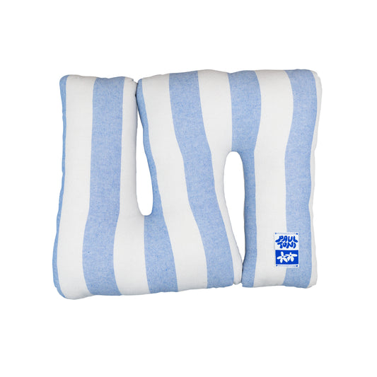 Paul & Toni "Pillow SQUARE Striped Blue"