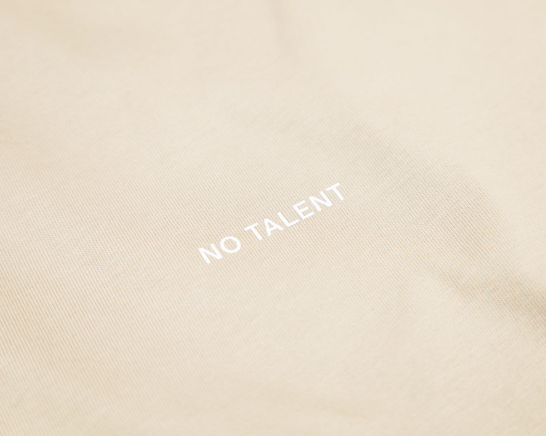 No Talent Studio "Basic Beige T-Shirt"