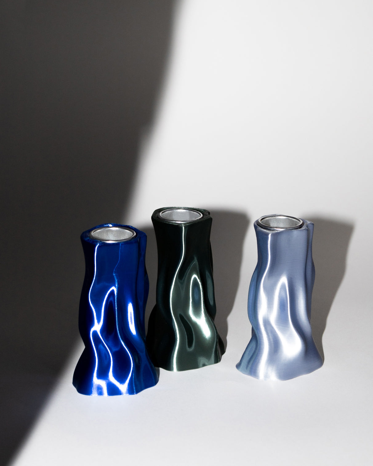 K.I.L. Design "Small Candle Holder Metallic Green"