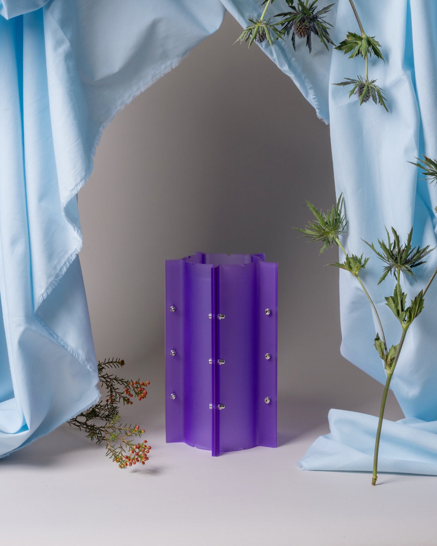Jesse Jacobsen, Bent Bischoff "Vieleck Vase Purple"