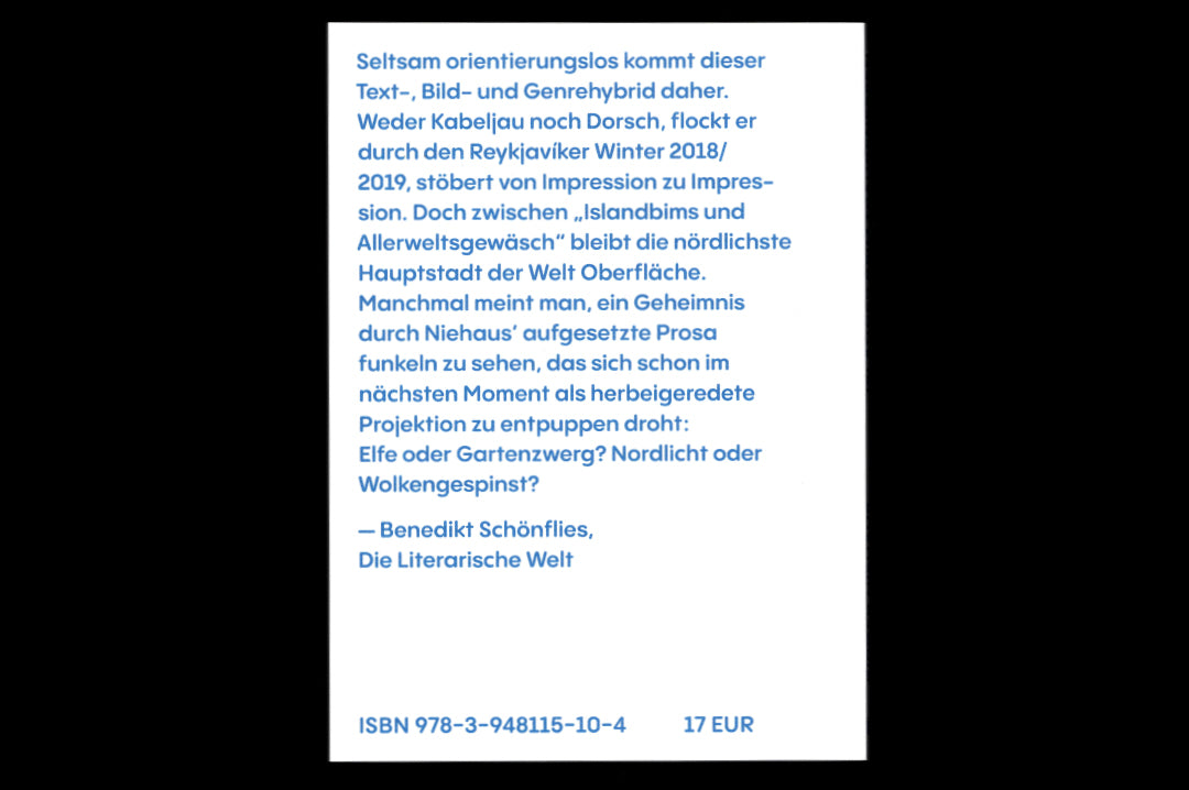 Birger Niehaus "Isländer beim Traubenessen" Book