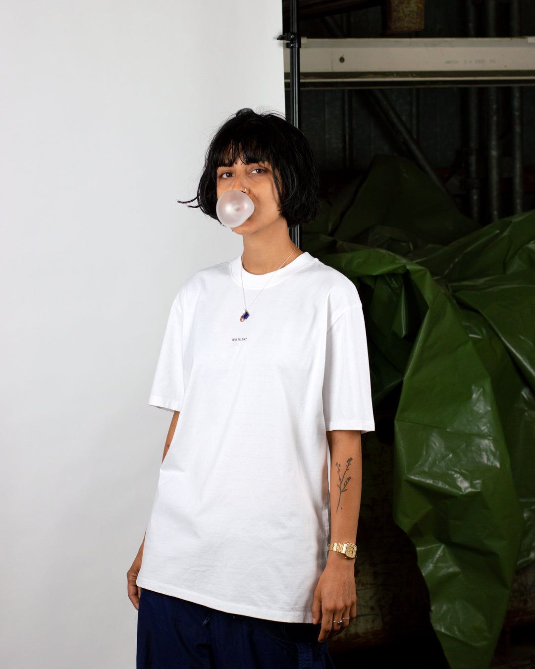 No Talent Studio "Basic White T-Shirt"