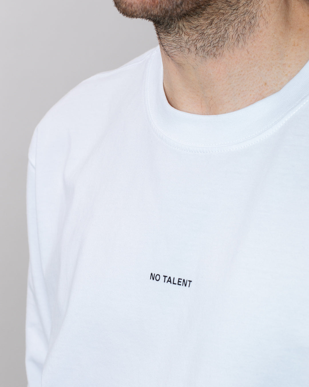 No Talent Studio "Basic White LS"