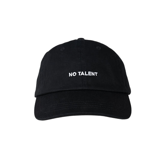 No Talent Studio "Basic Black Cap Low Profile"