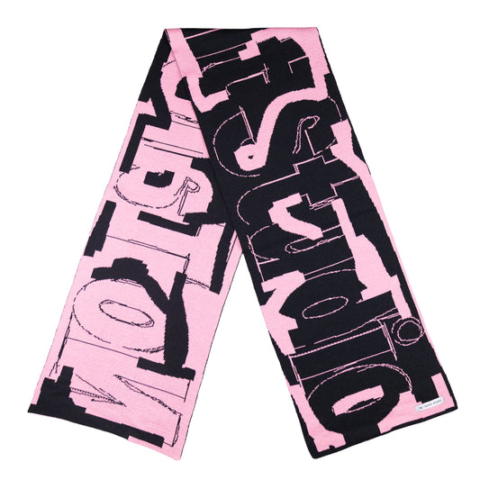 No Talent Studio "Studio Scarf FW25 Rose/Black"