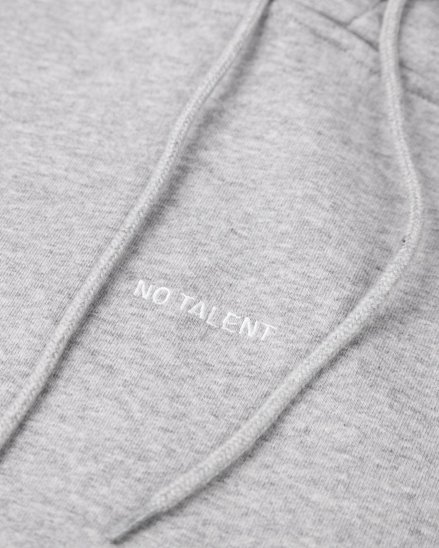 No Talent Studio "Basic Grey Melange Hoodie"