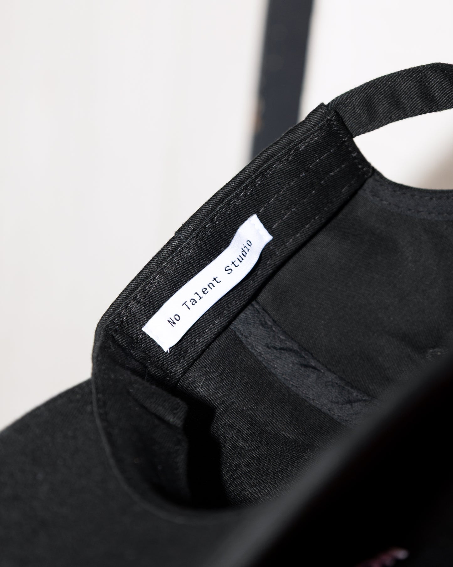 No Talent Studio "Basic Black Cap Low Profile"