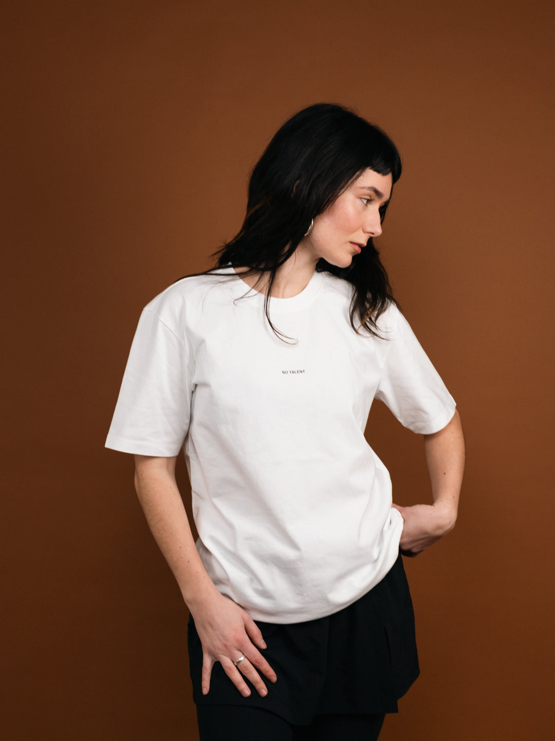 No Talent Studio "Basic White T-Shirt"
