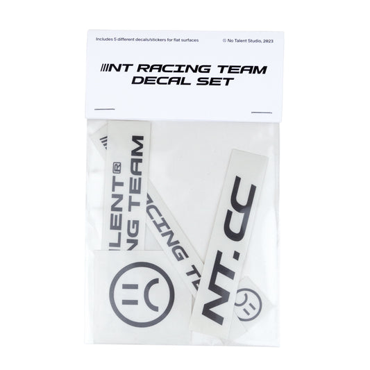 No Talent Studio "Racing Decal Set Black or White"