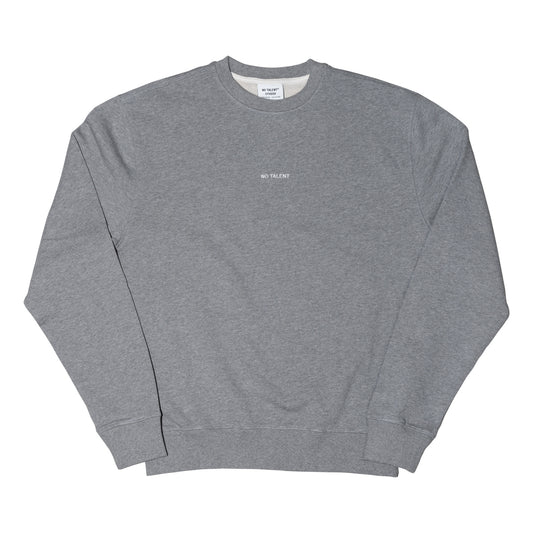 No Talent Studio "Basic Sweater (Sports Grey & White)"