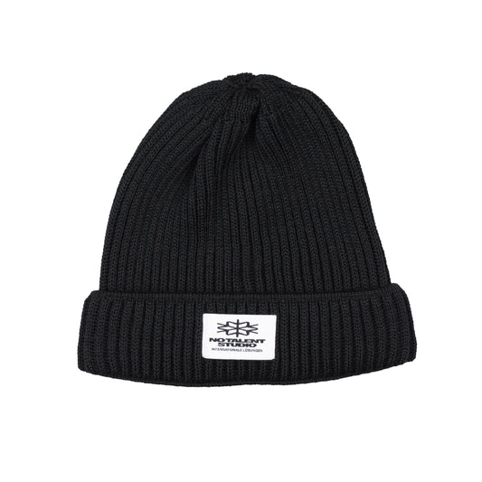 No Talent Studio "Merino Beanie Black"