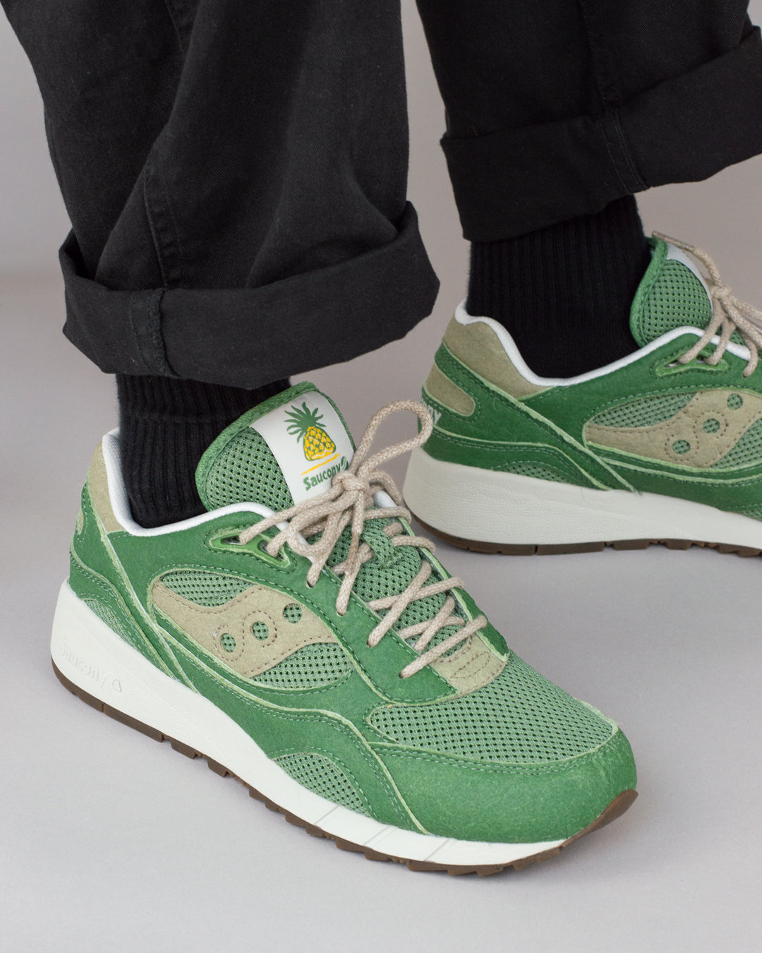 Saucony "Shadow 6000 Green/Tan"